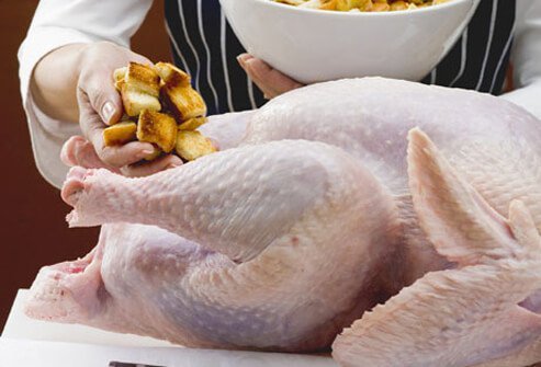 A pre-stuffed turkey or chicken offers a great short-cut when you're pressed for time.
