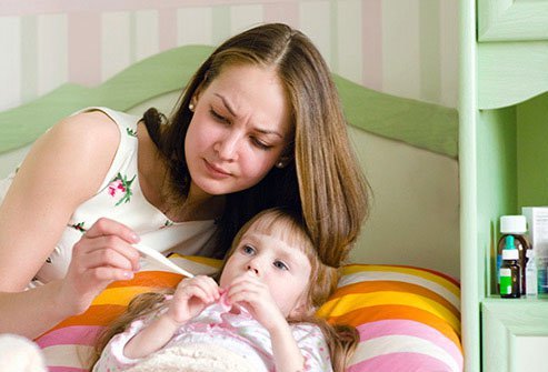If a baby younger than 3 months old has a temperature of more than 100.4 F, she needs to be seen right away.