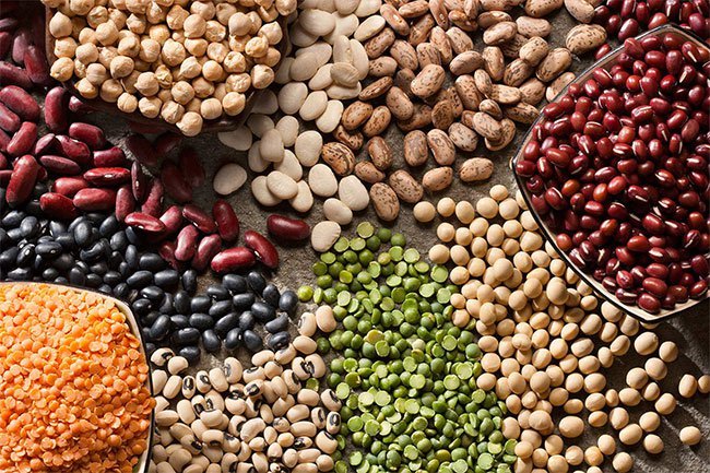 Common legumes that offer plenty of calcium include soybeans, baked beans, black-eyed peas, black beans, dried beans, garbanzo beans, kidney beans, navy beans, and white beans.