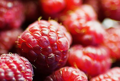 Raspberries supply lots of fiber and not much sugar.