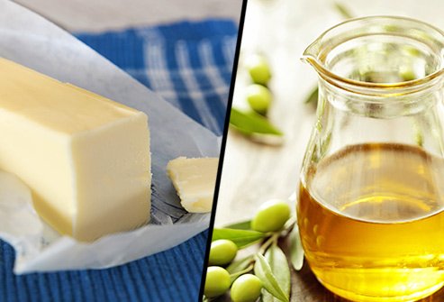 Does butter or olive oil have more saturated fat?