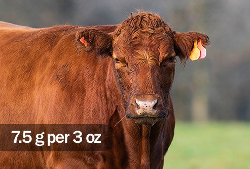 Beef patties have more saturated fat than bison patties. 