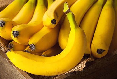 Bananas are high in potassium.