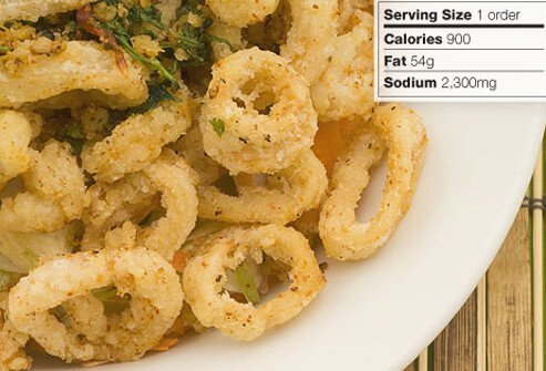 Photo of fried calamari.