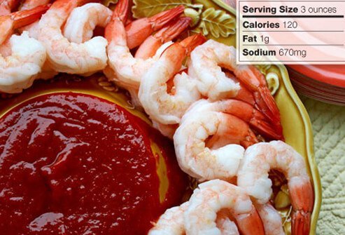 Photo of shrimp cocktail.