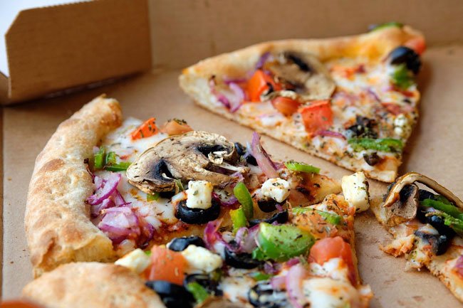 Order a smaller pizza and skip the stuffed crust if you are watching your sodium intake.