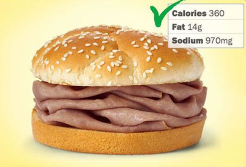 Photo of Arby's Regular Roast Beef Sandwich.