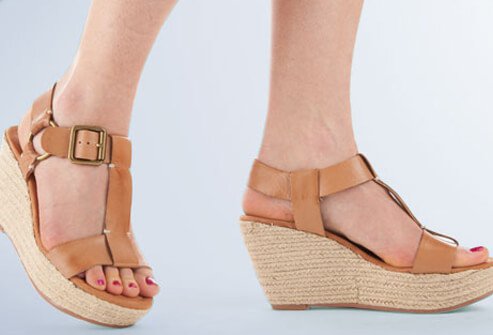 Photo of comfort platform shoes.