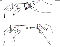 Puncture the seal on the tube - Illustration