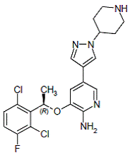 XALKORI® (crizotinib) Structural Formula Illustration