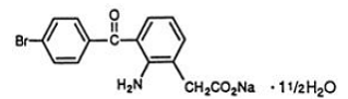 XIBROM (bromfenac) Structural Formula Illustration