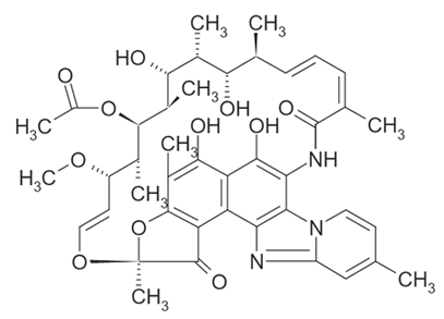 XIFAXAN® (rifaximin) - Structural Formula Illustration