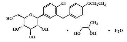 Dapagliflozin - Structural Formula Illustration