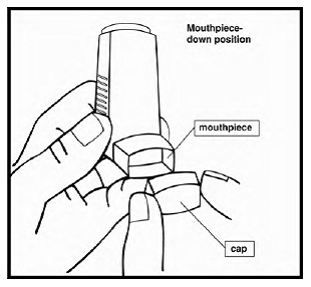 Take the cap off the mouthpiece - Illustration