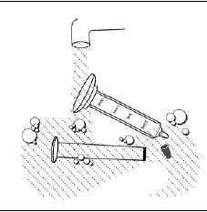 Rinse with Water and Air dry - Illustration