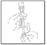 Remove the luer-to-luer syringe connector from its
package - Illustration