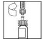 With the XYNTHA SOLOFUSE remaining upright, swirl gently several times until the powder is dissolved - Illustration