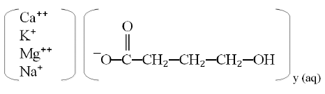 XYWAV™ (calcium, magnesium, potassium, and sodium oxybates) oral solution Structural Formula - Illustration