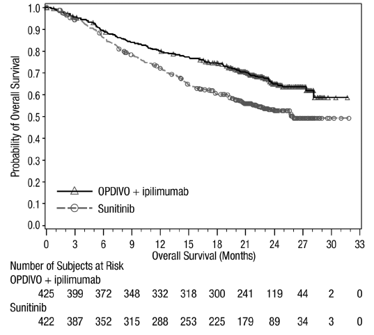 Kaplan-Meier Curves for Overall Survival in Study CA184-029 - Illustration
