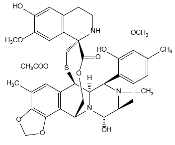 YONDELIS (trabectedin) Structural Formula - Illustration