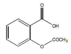 Aspirin - Structural Formula Illustration