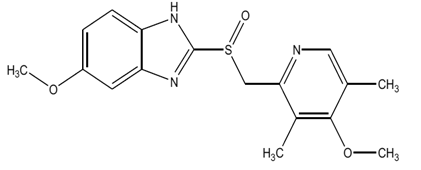 Omeprazole - Structural Formula Illustration