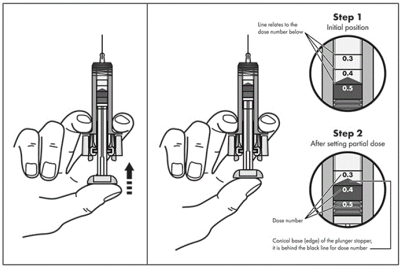 Check to make sure the correct dose of ZARXIO is in the syringe  - Illustration