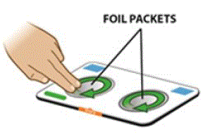 Rub Foil Packets  - Illustration