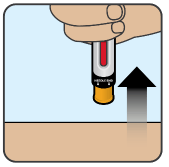 Remove ZEGALOGUE from injection site - Illustration