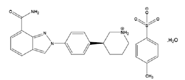 ZEJULA™ (niraparib) Structural Formula Illustration