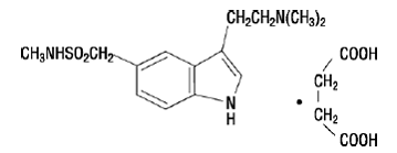 ZEMBRACE™ SymTouch™ (sumatriptan succinate) Structural Formula Illustration