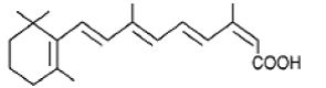 Zenatane (Isotretinoin) Structural Formula Illustration