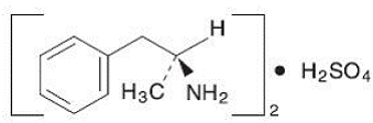 Zenzedi® (dextroamphetamine sulfate) Structural Formula Illustration