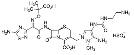 Ceftolozane sulfate - Structural Formula Illustration