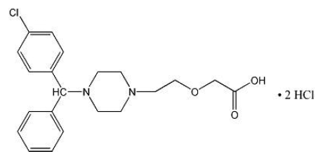 ZERVIATE™ (cetirizine) Structural Formula Illustration