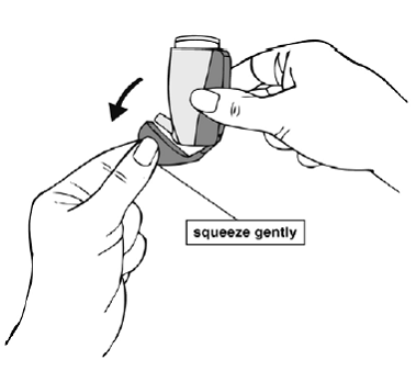 Pulling the cap away - Illustration