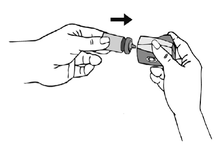 Inserting the canister into the actuator - Illustration