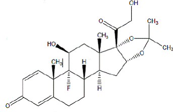 ZILRETTA (triamcinolone acetonide)- Structural Formula Illustration