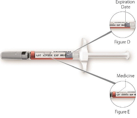 Check expiration and liquid -  Illustration