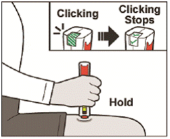 Check injection status window for green check marks - Illustration