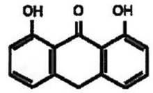 ZITHRANOL-RR (anthralin microcrystalline) Structural Formula - Illustration