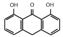 Zithranol Shampoo (anthralin) Structural Formula Illustration