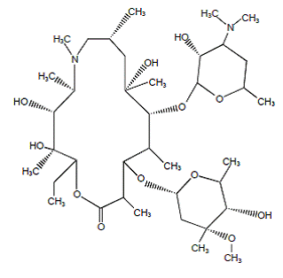 ZMAX® (azithromycin) Structural Formula Illustration