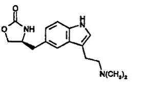 ZOMIG (zolmitriptan) Structural Formula  - Illustration