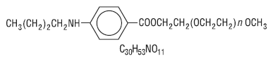 ZONATUSS™ (Benzonatate) Structural Formula Illustration