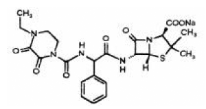 ZOSYN® (piperacillin and tazobactam) Structural Formula Illustration