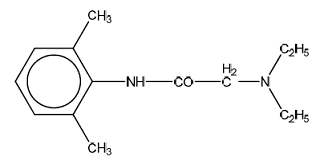 ZTLIDO™ (lidocaine) Structural Formula  - Illustration