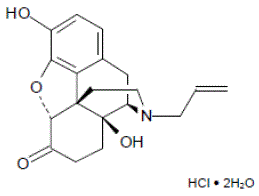 Naloxone - Structural Formula Illustration