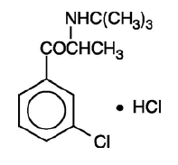 ZYBAN (bupropion hydrochloride) Structural Formula
Illustration