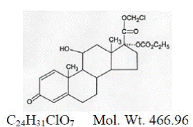 Loteprednol Etabonate Structural Formula Illustration